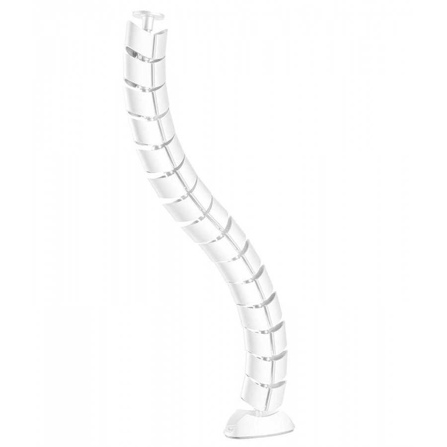 White Adjustable Cable Management Spine